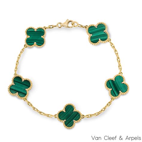 van cleef and arpels bracelet replica|van cleef bracelet malachite.